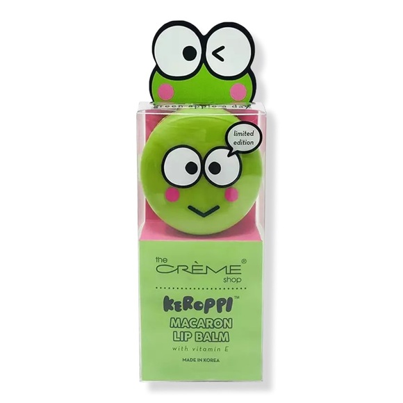 The crème Shop Kawaii Sanrio Hello Kitty &  Friends Keroppi Macaron Lip Balm - Picture 1 of 4